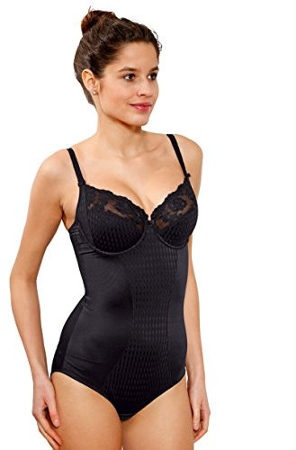 Rosa Faia 3467-001 Charlize Donna Body Intero con Ferretto Ricamo Nero 4D