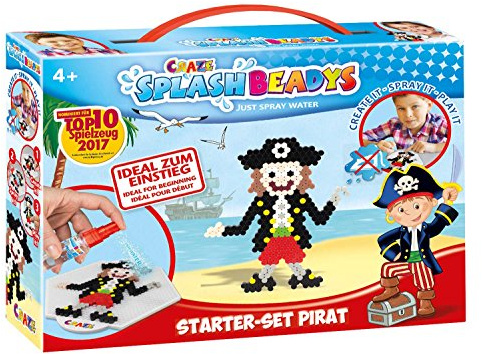 CRAZE Splash Beadys Starter Set Pirate Craft Kit Fuse Beads Incl. Accessories 10778