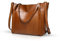 NICOLE&DORIS Neue Handtaschen für Frauen Tote Handtaschen Damen Chic Umhängetaschen große Kapazität Braun