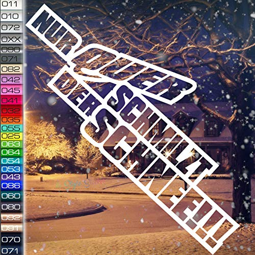 Snow Auto Aufkleber Winter Aufkleber Quer Schmilzt Schnee Winterauto Schnee Snow Sticker Frontscheibe Winterwagen Aufkleber für den Winter
