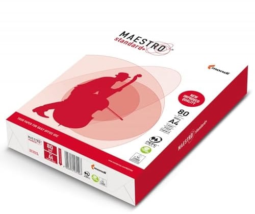 MAESTRO® 94928A80S STANDARD+ - A4, 80 g/qm, weiß, 500 Blatt