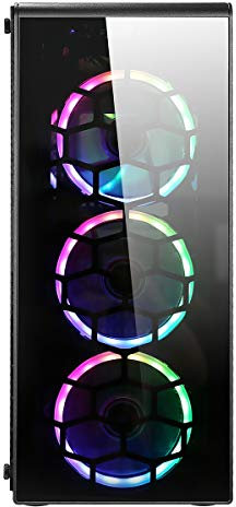 OCHW Raider Black RGB Ultra Fast Gaming PC AMD A8 9600 Quad Core 4.20GHz ATI Radeon HD R7 Graphics 8GB DDR4 480GB SSD WiFi Windows 10 PRO