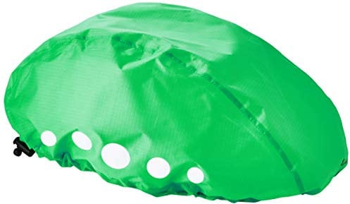 Playshoes Unisex Wasserdichter Regenüberzug Helm-Überzug Regenschutz für Fahrradhelme, Grün, S