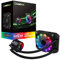 GameMax Ice Chill 120mm ARGB AIO Water Cooling System, Infinty Mirror Design, 1 x 120mm ARGB Fan, ASUS Aura Sync, AMD & Intel Compatible, Advanced Liquid Cooling | Black