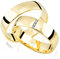 Stella-Jewellery 2 x Trauringe 585er Gelbgold 4 x Zirkonia Massiv Hochzeitsringe Paarpreis Eheringe inkl. Gravur Etui