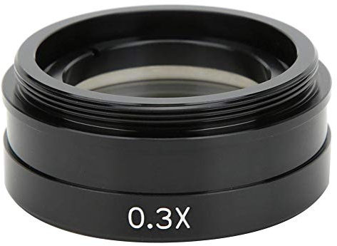 Camera Lens, 0.3X Industrial Microscope Camera Zoom C-Mount Accessories Suitable for XDC and for XDS Monocular Video Microscopes, C-Mount Lens