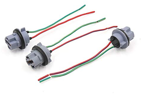 3 Stück T20 LED COB Lampenfassung mit Drahtverbinder für PKW LKW