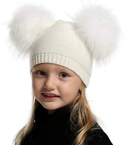 Brillabenny Mütze für Mädchen, 1-3/4 Jahre, Weiß Total,
