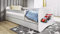 Bjird Kinderbett Jugendbett 70x140 80x160 80x180 Weiß mit Matratze Rausfallschutz Schublade und Lattenrost Kinderbetten für Mädchen und Junge - Rennwagen Motiv 180 cm