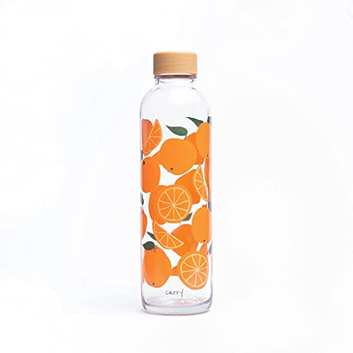 yogabox Bouteille en Verre de Carry 0.7 l Juicy Oranges