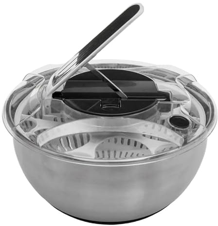 FIVE Simply Smart - Essoreuse à Salade en Inox Levier 3,5L Argent