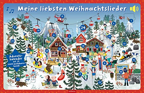 Meine liebsten Weihnachtslieder: Adventskalender mit 24 leicht auslösbaren Sounds | Sound-Adventskalender für die Allerkleinsten mit 24 Weihnachtsliedern