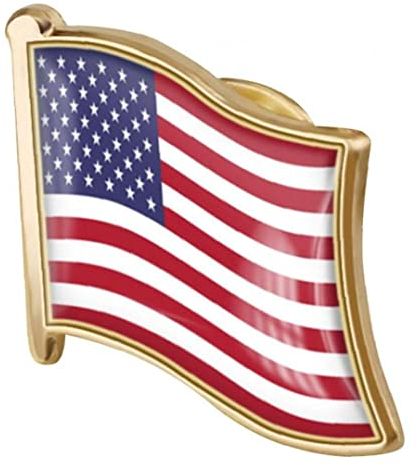 Ayrsjcl 1pc American Flag Badge Badge en Métal Pin Broche USA Etats-Unis États-Unis D'accessoires Nouveau Nouveau Lapel