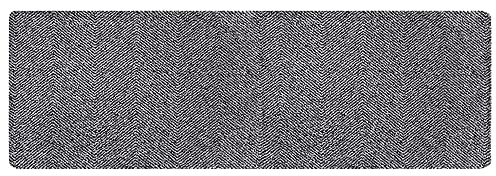Hanse Home Clean & Go Fußmatte für Innen und Außen 50x150cm - Fussmatte Schmutzfangmatte Türmatte Waschbar & Wetterfest, rutschfest für Eingangsbereich & Außenbereich – Silber Grau