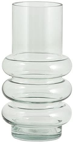 Nordal Vase Maui aus Glas, Ø 14cm, H: 26,50 cm aus Glas, auch als Kerzenhalter verwendbar