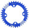 BuyWeek Plato de Bicicleta, 38T 104 mm BCD Plato Redondo Ovalado de Aluminio Cadena Simple Estrecho Ancho para Bicicletas de Montaña (Azul)