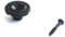Guitar Anatomy Jazz Precision Bass String Tree Retainer – Round Slotted – Black