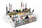 Silu – Organizador Pinturas Modelismo 18ml (25mm Ø) | Paint Station de Madera Lacada Blanca | Fácil Montaje, Sin Pegamento | Ideal para Miniaturas, Modelismo, W40k | Pinturas No Incluidas