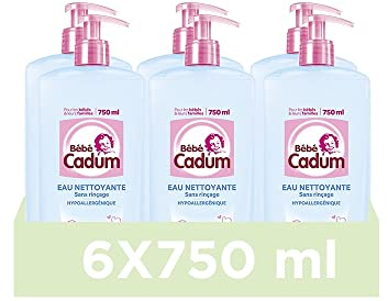 Cadum Bébé Eau Nettoyante Douceur Bébé lots de 6