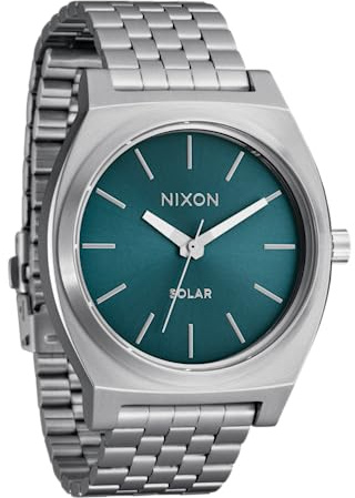 NIXON Time Teller Solar A1369-100m Water Resistant Men's Analog Solar Watch