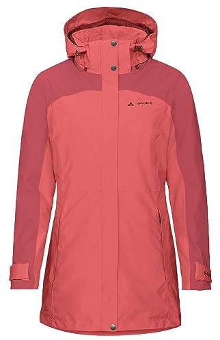 VAUDE Skomer II Winterparka Damen – Winterjacke Damen wasserdicht, winddicht & atmungsaktiv, wattierte Outdoorjacke Damen mit PrimaLoft Isolierung & Eco Finish – in Orange, Größe: 40