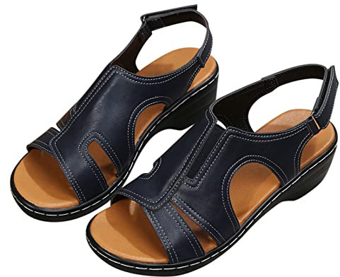Sandales De Sport Confortables Pour Femme Chaussures Pieds Sensibles Chaussures Confortable Sandales à Bout Ouvert Sandale Randonnee Chaussures De Loisirs Eu35-43