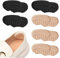 KEYRI 6 Paires Protege Talon Éponge Coussinet Chaussure, Antidérapants Auto Adhésif Semelles, Disponible Pour Hommes et Femmes (3 Beige + 3 Noir)