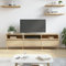 FIRBNUS TV-Schrank Sonoma-Eiche 150x30x44,5 cm Holzwerkstoff TV Unterschrank TV Schrank Holz Living Room Furniture Sideboard Holz Fernseh Sideboard Lowboard Holz TV Board Fernsehschrank TV Cabinet