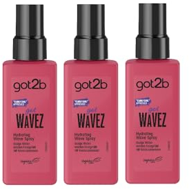 got2b gotWavez Hydrating Wave Spray (3x 150 ml), Styling Spray für lässige Wellen und ein weiches Haargefühl, mit Kokosnusswasser und Meeresmineralien, vegane Formel