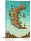 Living on The Moon von Salvador Dalí Maler, Kunstdruck, Wandbild, Wandbild, Malerei, hängendes Bild, Familienschlafzimmer, Dekoration, Geschenk, 30 x 45 cm