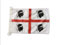 Drapeau nautique de la Sardaigne 45 x 30 cm - Pavillon de complaisance Sardaigne 30 x 45 cm Anneaux