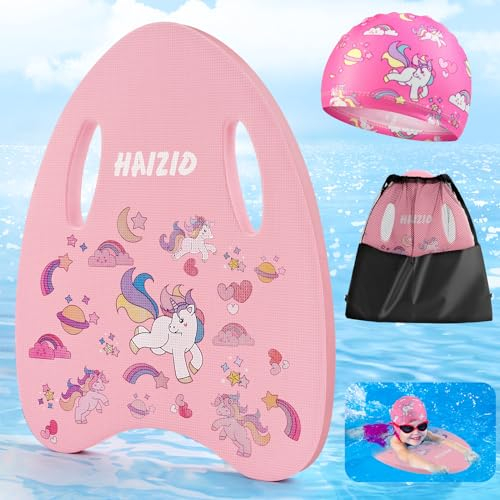 WuGU Tavoletta Nuoto, Rosa Galleggiati da Nuoto da Bambini in EVA con Manici Ergonomici Antiscivolo, Accessori Nuoto Allenamento Kickboard per Allenamento in Acqua - Cavallo Carino
