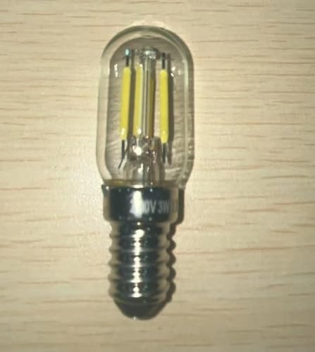 Morotty E14 Led Fridge Light Bulb Warm White 2700K, T22 Pygmy Bulb Led SES Refrigerator Bulb 25W-30W 230V, for Fridge Bulbs, Sewing Machine Bulbs, 2 Pack