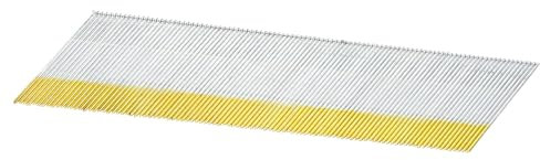 sourcing map Lot de 1 000 clous de finition coudés de calibre 15, longueur 6,3 cm, 34 degrés, galvanisés de tailles assorties pour le travail du bois, couleur zinc