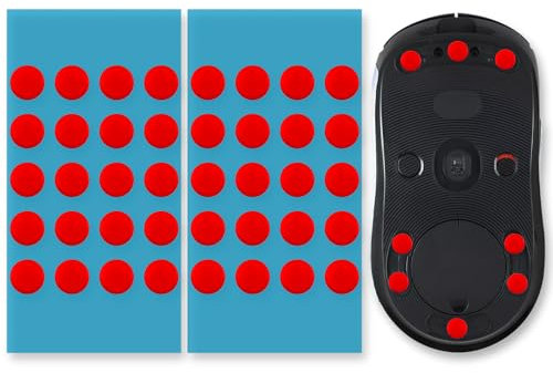 Juego de 40 Patines de ratón para Logitech G Pro inalámbricos, pies de ratón Ultra rápidos para Logitech G Pro inalámbrico, ratón Dot Skate, Bordes Redondeados, propiedades de Deslizamiento