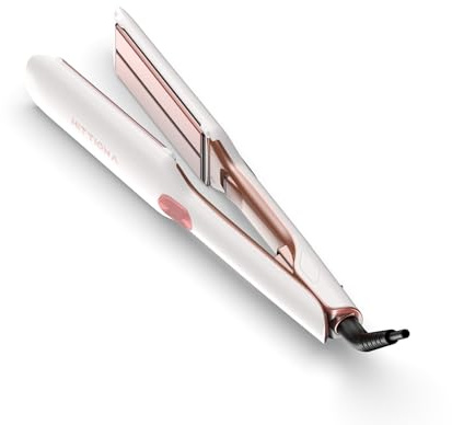 HITTIONA Flat Iron Hair Straightener – 1.75” Ceramic Infrared Ionic Flat Iron with 5s Fast Heat-Up, Vibration Technology, LCD Temp Control, Dual Voltage, Anti-Frizz Styling for All Hair Types