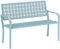 Outsunny 2-Sitzer Gartenbank, wetterfest Sitzbank, Gartenmöbel mit Rücken- & Armlehnen, Parkbank 240kg belastbar, Balkonbank für Balkon Terrasse, Garten, 127 x 63 x 85cm, Blau
