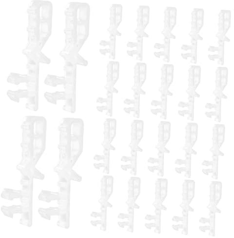 HOODANCOS 24stücke Versteckte Klar Volant Clips Ersatz Jalousien Retainer Halter Clips Für Fenster Jalousien Volants