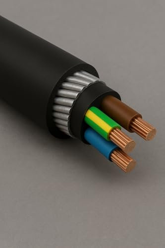 1.5mm² 3 Core SWA Steel Wire Armoured Cable – Outdoor Power Cable – Heavy Duty for Underground & External Use – BS5467 (35)