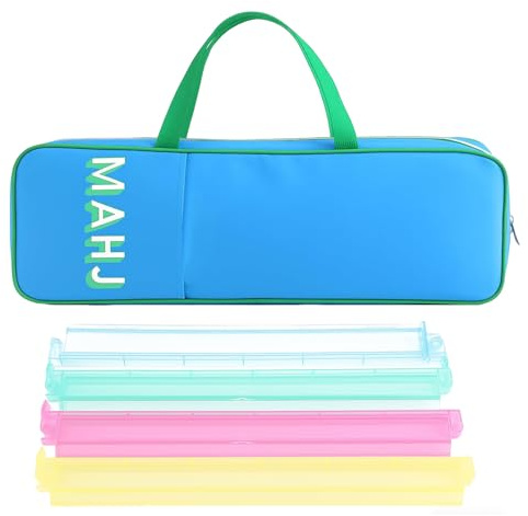 Mahjong Tile Bags - 21.2x6.69x1.96inches Waterproof Organizer with Handle and Zipper | Mahjong Game Storage Bag, Versatile Advanced Sealed Seam Design for Outdoor Travel Indoor Vacation