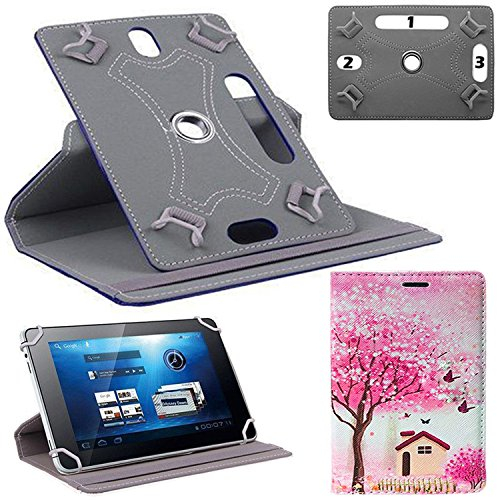 Universal-Schutzhülle für Tablets mit 20.3 cm (8 Zoll), mehrere Winkel, Aufsteller, für alle 20.3 cm (8 Zoll), Samsung, Lenovo, Toshiba, Android Tablets mehrfarbig Pink Tree Hut Universal 10.1 & 10