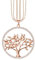 Mianova Damen Lange Halskette Kette Lebensbaum Anhänger mit Swarovski Elements Strass Kristall Steinen Lang Rosegold Groß