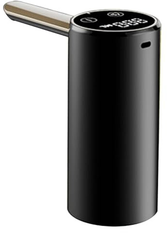MAKIVI Bomba de Agua con Cubo con Pantalla TáCtil, Dispensador de Agua AutomáTico, Bomba de Agua Plegable EléCtrica, Salida de Agua Cuantitativa, Negro