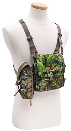 ALPS OutdoorZ Vantage Fernglas-Geschirr mit nichtmetallischen Sicherheitsgurten, abnehmbarer Box-Tasche, seitlichen Netztaschen und Befestigungssystem, Mossy Oak Obsession