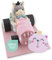 Windeltorte ® - Windeltorte Traktor für Jungen und Mädchen | Windeltraktor - Traktorwindeltorte | Geschenk zur Geburt | Taufgeschenk | Geschenk zur Babyparty - Premium Windeltorte (Rosa/Mädchen)