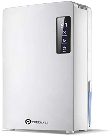 PureMate 2200ml Portable Dehumidifier for Damp, Mould, Moisture in Home, Kitchen, Bedroom, Caravan, Garage, Office