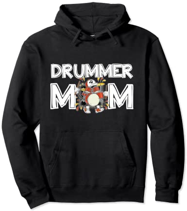 Damen Drummer Mom Mama Muttertags Geschenk Schlagzeuger Pullover Hoodie