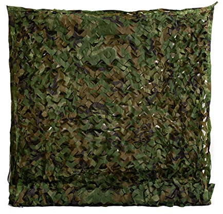 Rinling Tarnnetz Camouflage Netz Wald Jagd im Freien Tarnung Waldlandschaft Militär Dekoration Sonnenschutz(Woodland 1Mx2M)