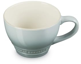 LE CREUSET Große Cappuccino Tasse aus Steinzeug, 400 ml, Sea Salt