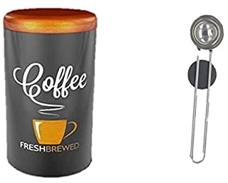 James Premium Kaffeedose Luftdicht mit Magnet Löffel, Vorratsdose für Kaffeebohnen oder Kaffeepulver, Tee, Nüsse, Kakao perfekt aufzubewahren